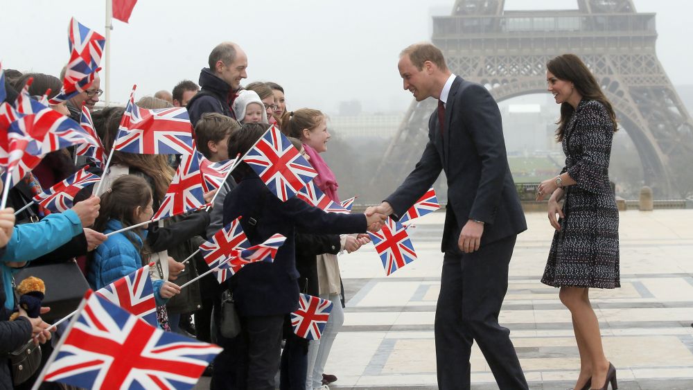 Prince William and the Duchess of Cambridge (in Chanel)