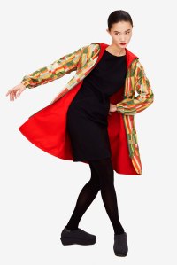 A look from Sybilla's capsule collection in collaboration with Ecoalf.