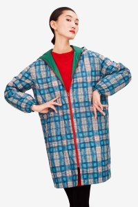 A look from Sybilla's capsule collection in collaboration with Ecoalf.