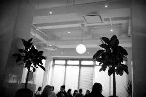 Inside the restaurant.