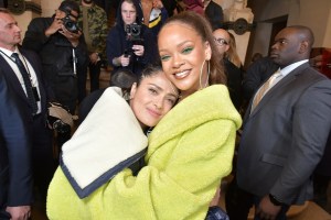 Rihanna and Salma Hayek
