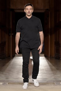 Riccardo Tisci on the catwalk