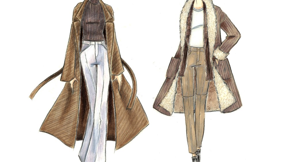 A sketch of the Andrew Fezza women's line.