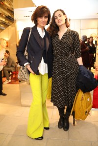 Inès de la Fressange and her daughter Nina D'Urso