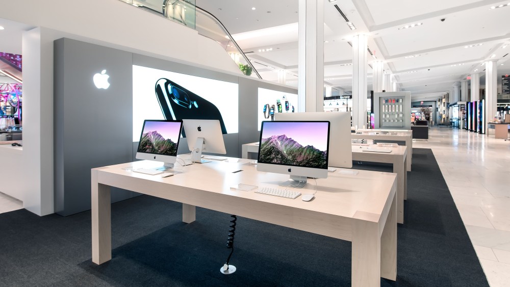 The Apple store at Macy's Herald Square in Manhattan.