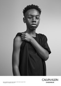 Alex Hibbert for Calvin Klein.
