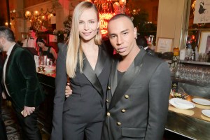 Natasha Poly and Olivier Rousteing