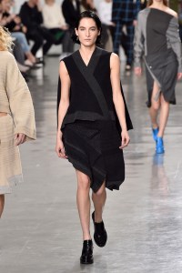 Model on the catwalk