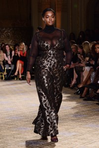 Model on the catwalkChristian Siriano show, Runway, Fall Winter 2017, New York Fashion Week, USA - 11 Feb 2017