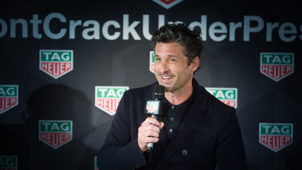 Patrick Dempsey at the Tag Heuer press conference.