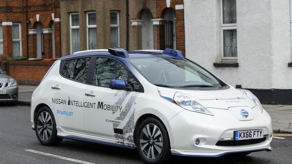 Driverless Nissan Leaf