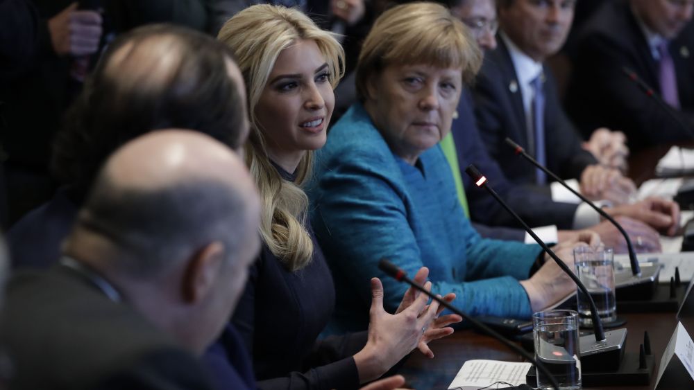 Ivanka Trump Angela Merkel White House