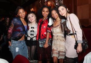 Chloe Bailey, Sabrina Carpenter, Yara Shahidi, Halle Bailey and Rowan Blanchard