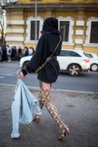 Street style at the Riccardo Tisci x Nike Air Max 97 Mid release event in Rome
