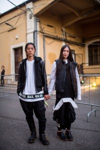 Street style at the Riccardo Tisci x Nike Air Max 97 Mid release event in Rome