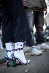 Street style at the Riccardo Tisci x Nike Air Max 97 Mid release event in Rome