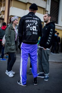 Street style at the Riccardo Tisci x Nike Air Max 97 Mid release event in Rome