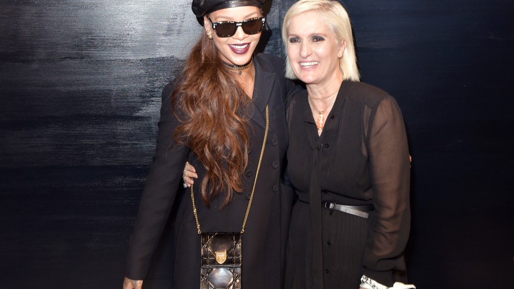 Rihanna and Maria Grazia Chiuri backstageChristian Dior show, Autumn Winter 2017, Paris Fashion Week, France - 03 Mar 2017