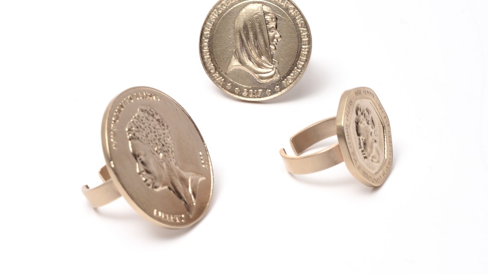 Rings from the Wanda Nylon-Kim Mee Hye collaboration.