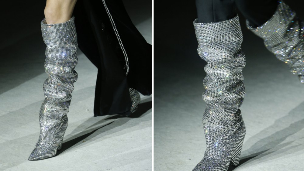Saint Laurent Rhinestone Boots Amass Wait-list