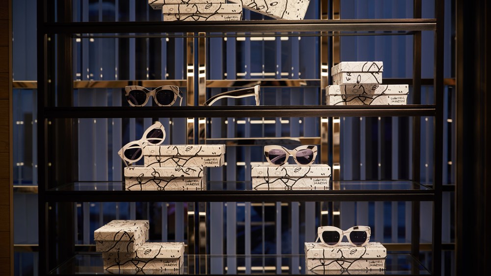 The Prism in Motion sunglasses by MaxMara and Shantell Martin
