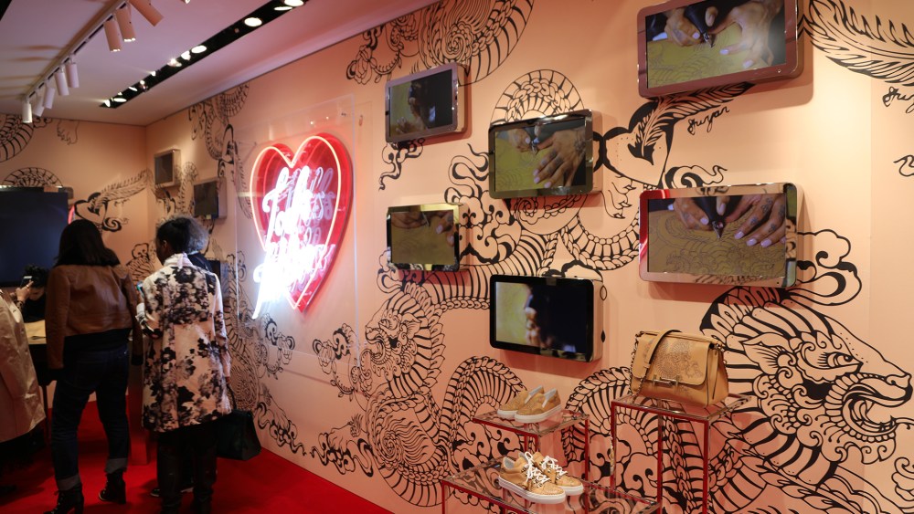 The Tod's Tattoo installation