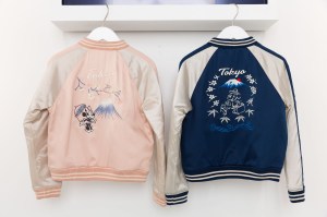 Bomber jackets with Japanese motifs.