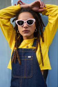 Sasha Lane in the Van + Urban Outfitters ad campaign.