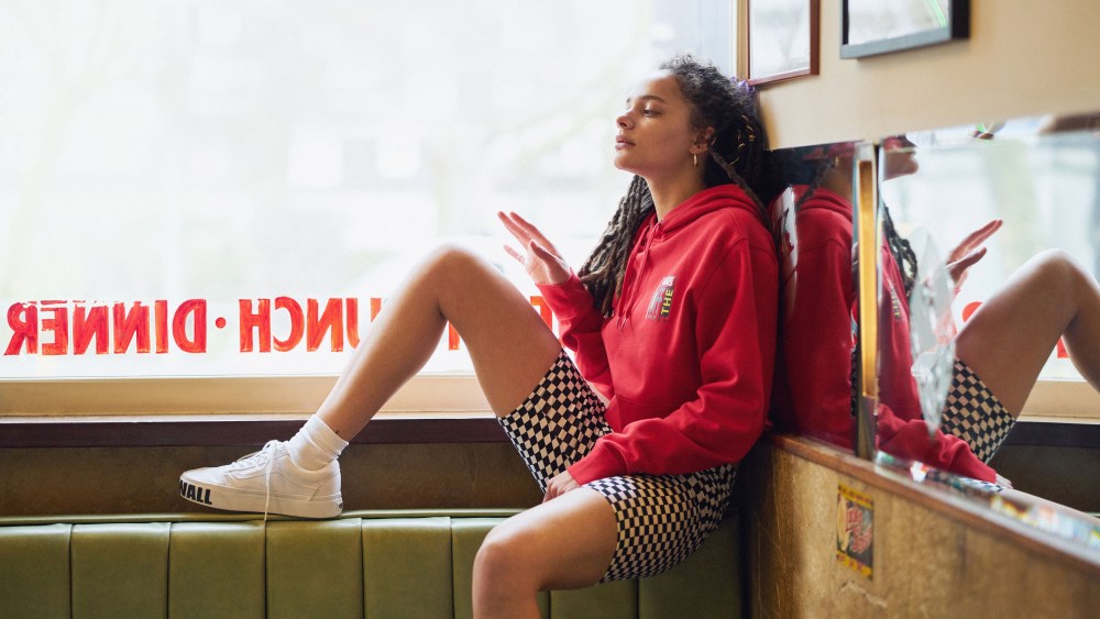 Sasha Lane in the Van + Urban Outfitters ad campaign.