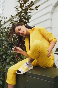 Sasha Lane in the Van + Urban Outfitters ad campaign.