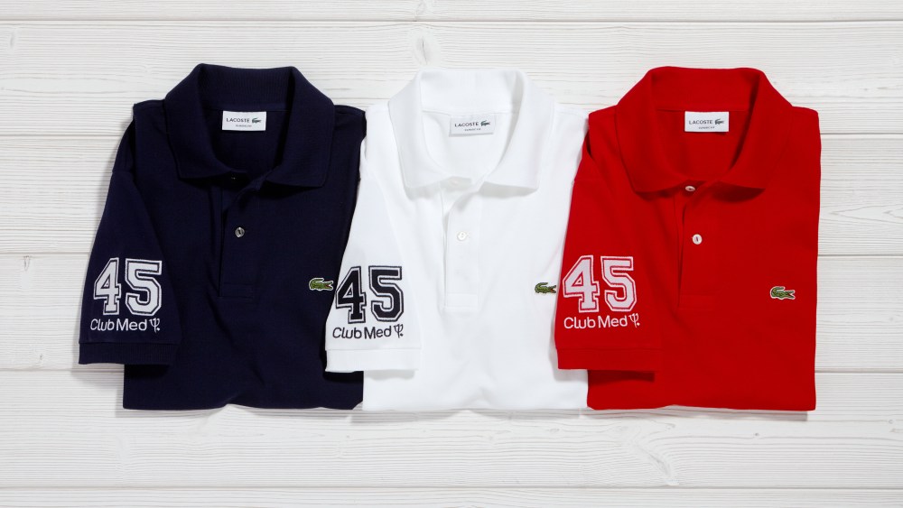 The Lacoste and Club Med polo shirts.