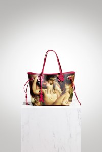 A look from  Louis Vuitton collaboration with Jeff Koons.