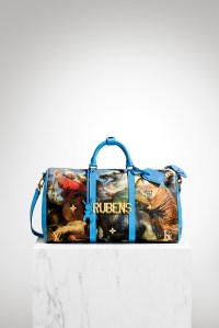 A look from  Louis Vuitton collaboration with Jeff Koons.