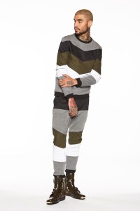LVL XIII color block pullover and jogger