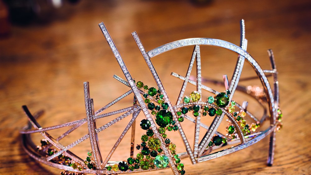 The “Vertiges” tiara designed by Scott Armstrong for Chaumet, 2017