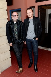 Eric Buterbaugh and Kevin Hilgart attend Tania Fares and Rosetta Getty, Together with Eric Buterbaugh, Gia Coppola, Jacqui Getty, Irena Medavoy, Jennifer Meyer, Brigette Romanek and Kelly Sawyer celebrate the launch of London Uprising: Fifty Fashion Designers, One City on April 18, 2017 in Los Angeles, California. (Photo by Stefanie Keenan/Getty Images for Tania Fares)