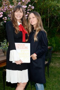 Jacqui Getty and Jennifer Meyer attend Tania Fares and Rosetta Getty, Together with Eric Buterbaugh, Gia Coppola, Jacqui Getty, Irena Medavoy, Jennifer Meyer, Brigette Romanek and Kelly Sawyer celebrate the launch of London Uprising: Fifty Fashion Designers, One City on April 18, 2017 in Los Angeles, California. (Photo by Stefanie Keenan/Getty Images for Tania Fares)