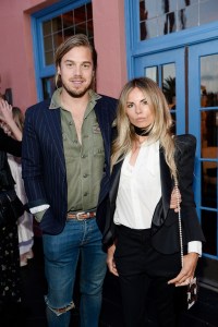 LOS ANGELES, CA - APRIL 18:   Louis Leeman and Erica Pelosini attend Tania Fares and Rosetta Getty, Together with Eric Buterbaugh, Gia Coppola, Jacqui Getty, Irena Medavoy, Jennifer Meyer, Brigette Romanek and Kelly Sawyer celebrate the launch of London Uprising: Fifty Fashion Designers, One City on April 18, 2017 in Los Angeles, California.  (Photo by Stefanie Keenan/Getty Images for Tania Fares)