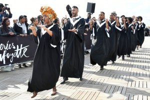 Street style at the 'Africa Now' festival in Paris