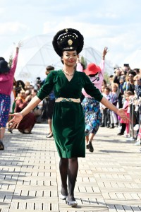 Street style at the 'Africa Now' festival in Paris