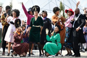 Street style at the 'Africa Now' festival in Paris