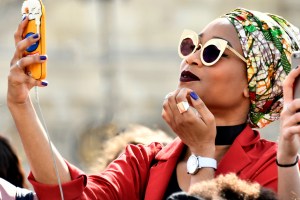 Street style at the 'Africa Now' festival in Paris