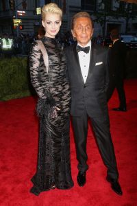Anne Hathaway and ValentinoCostume Institute Gala Benefit celebrating the Punk: Chaos To Couture exhibition, Metropolitan Museum of Art, New York, America - 06 May 2013
