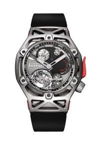 The Hublot Techframe Ferrari watch.