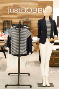 The JustBobbi look: Theory jacket and T-shirt; Levi's jean.