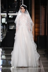 Model on the Catwalk Reem Acra 20th Anniversary show, Runway, Spring 2018, Bridal Fashion Week, New York, USA - 18 Apr 2017