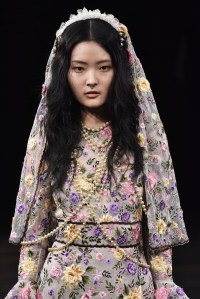 A model on the catwalkNaeem Khan show, Runway, Spring 2018, Bridal Fashion Week, New York, USA - 21 Apr 2017