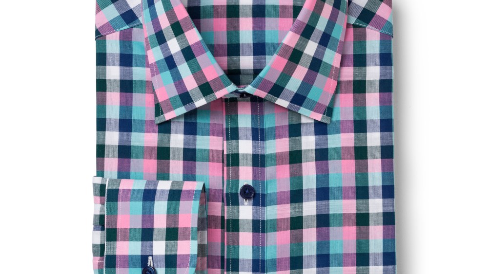 A look from the J. Hilburn 10th-anniversary collection.