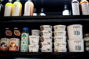 Inside Clover Grocery.