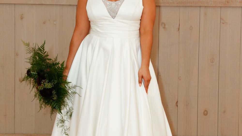 A look from David’s Bridal
